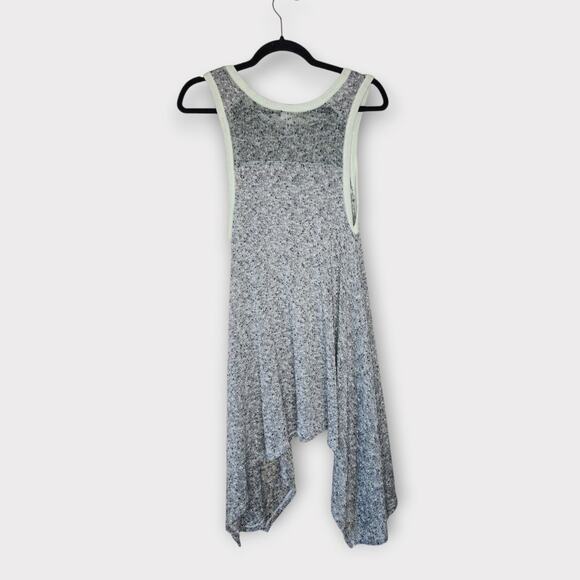 Free People Womens We The Free Bumble Bees Knees Gray Drape Tank Top M Boho Chic - Picture 8 of 8